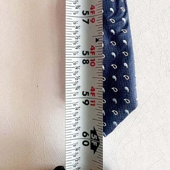 Hugo Boss Red Label Neck Tie Navy Blue Teardrop - Picture 6 of 7